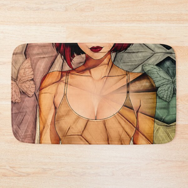Item preview, Melancholy Butterfly - Geometric Anime Girl Illustration designed and sold by Hen-C-Art.