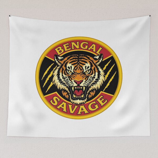 Item preview, Bengal Savage Tiger Mascot Emblem designed and sold by CharlieDesings.