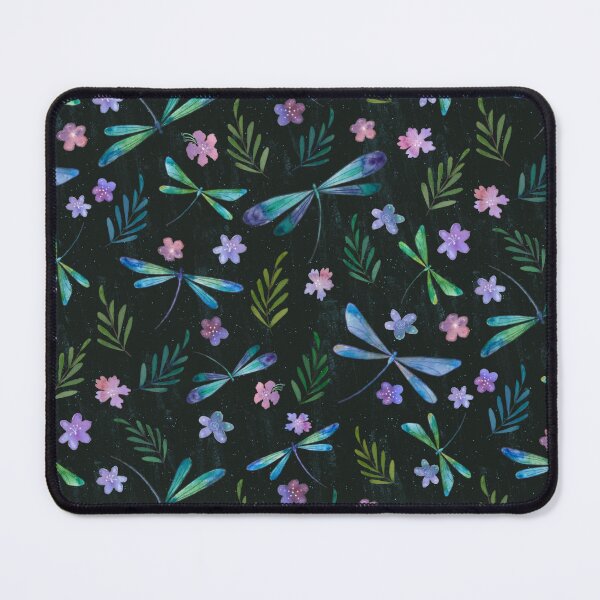 Item preview, Magical Dragonflies Black is Black designed and sold by Sukilopi.
