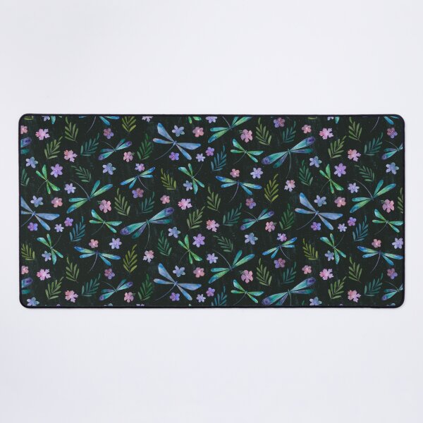 Item preview, Magical Dragonflies Black is Black designed and sold by Sukilopi.