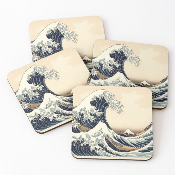 Item preview, The Great Wave off Kanagawa Wall Art | Japanese Ukiyo-e Ocean Print | Vintage Japanese Decor designed and sold by AbstractAuraArt.