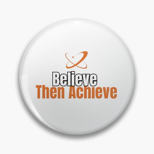 Item preview, Believe Then Achieve – Minimalist Motivational Typography Design designed and sold by Hayir Design.