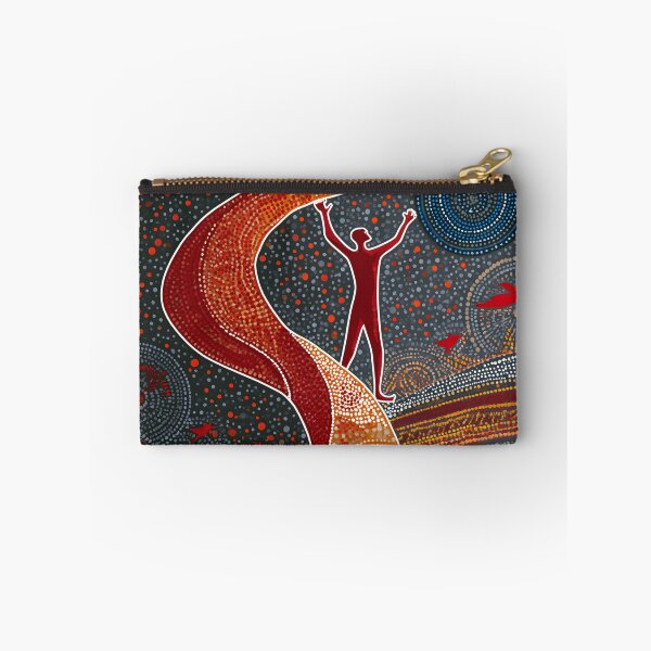 Item preview, Australian Aboriginal Boomerang Dot Painting Indigenous Tribal Art Print designed and sold by GrinGalore.