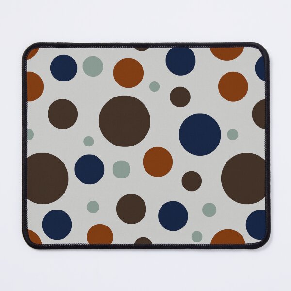 Item preview, Modern Earth Tone Circle Pattern | Seamless Geometric Polka Dot Design in Brown, Navy & Sage Green designed and sold by ViviNyks.