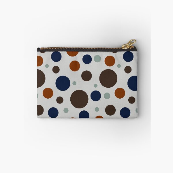 Item preview, Modern Earth Tone Circle Pattern | Seamless Geometric Polka Dot Design in Brown, Navy & Sage Green designed and sold by ViviNyks.