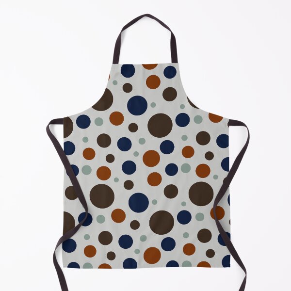 Item preview, Modern Earth Tone Circle Pattern | Seamless Geometric Polka Dot Design in Brown, Navy & Sage Green designed and sold by ViviNyks.