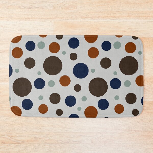 Item preview, Modern Earth Tone Circle Pattern | Seamless Geometric Polka Dot Design in Brown, Navy & Sage Green designed and sold by ViviNyks.