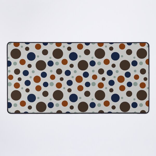 Item preview, Modern Earth Tone Circle Pattern | Seamless Geometric Polka Dot Design in Brown, Navy & Sage Green designed and sold by ViviNyks.