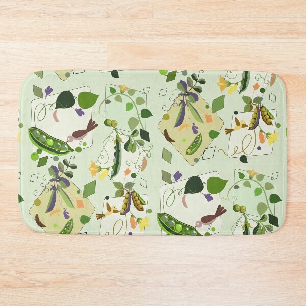 Item preview, First Pick Sweet Pea Kitchen Garden Geometric Pattern designed and sold by Vibria Pattern Studio.