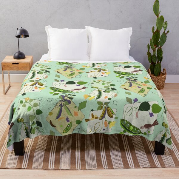 Item preview, First Pick Sweet Pea Kitchen Garden Geometric Pattern designed and sold by Vibria Pattern Studio.