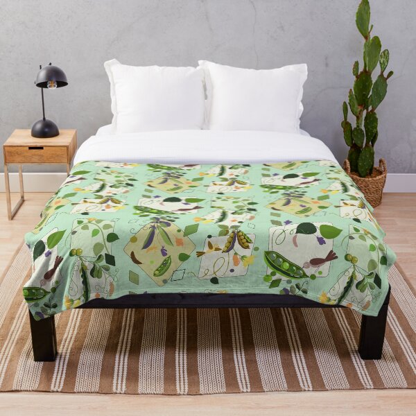 Aperçu de l'œuvre Premier choix de pois de senteur, motif géométrique pour potager créée et vendue par Vibria Pattern Studio.