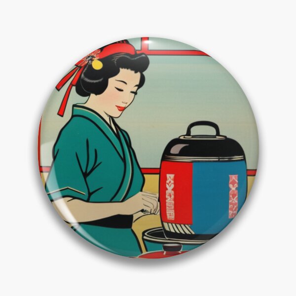 Item preview, Art - Woman in Kimono, 1950s Retro-Futuristic Illustration designed and sold by Beat-It.