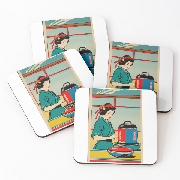 Item preview, Art - Woman in Kimono, 1950s Retro-Futuristic Illustration designed and sold by Beat-It.