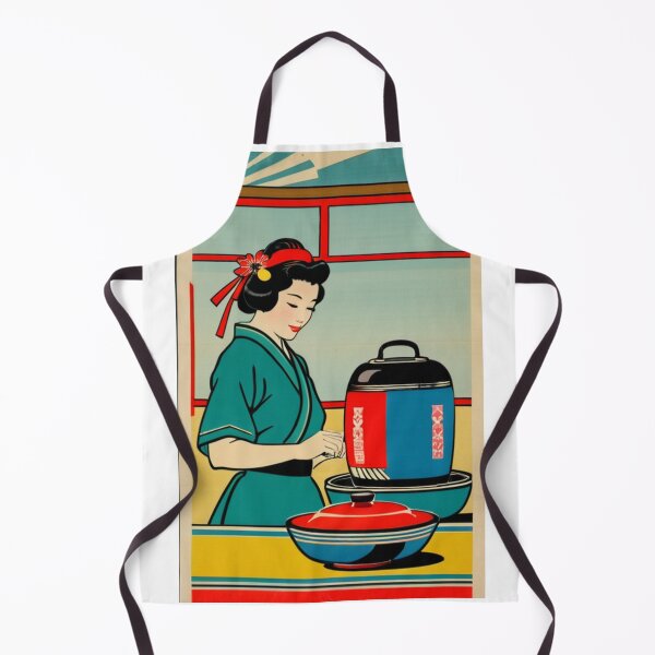 Item preview, Art - Woman in Kimono, 1950s Retro-Futuristic Illustration designed and sold by Beat-It.