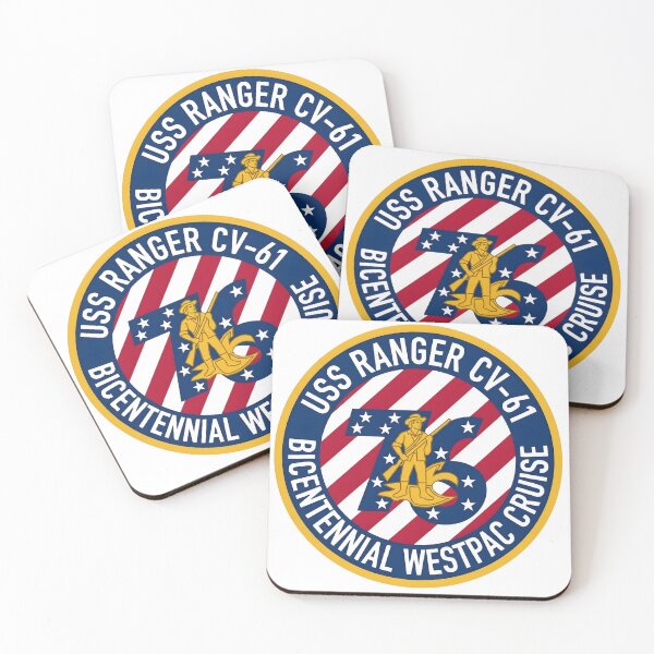 Item preview, USS Ranger CV-61 1976 Bicentennial WESTPAC Cruise Patch designed and sold by CharlieDesings.