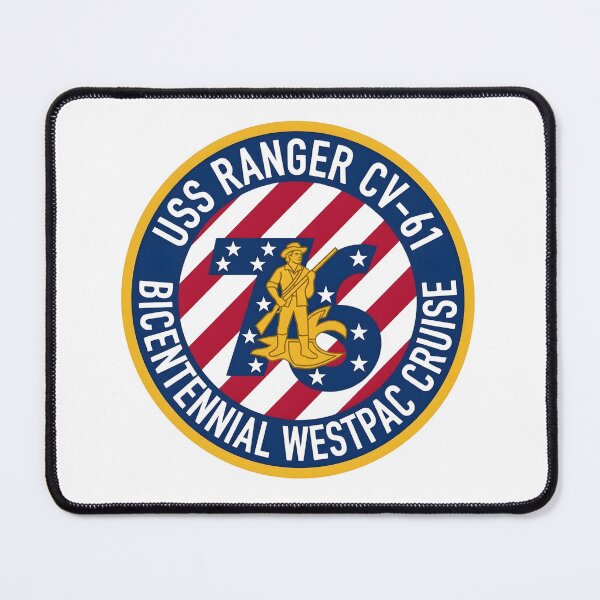Item preview, USS Ranger CV-61 1976 Bicentennial WESTPAC Cruise Patch designed and sold by CharlieDesings.