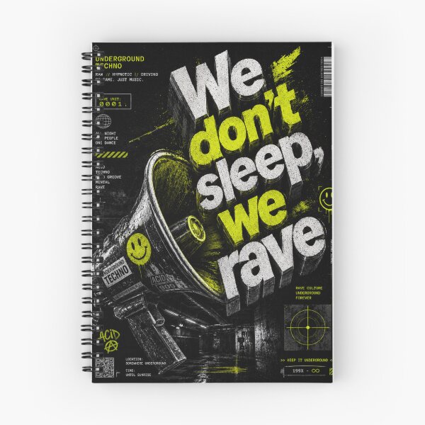Item preview, We don't sleep, we rave designed and sold by DAX4ART.