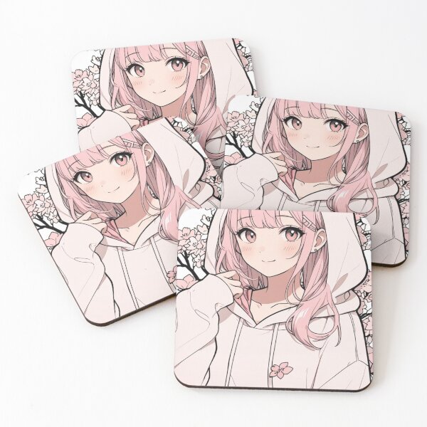 Item preview, Cute Pink Anime Blossom Girl designed and sold by AnimDream .