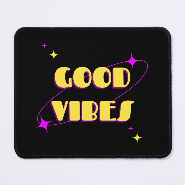 Item preview, Good Vibes Inspirational Retro Typography Design designed and sold by BlumeArt.