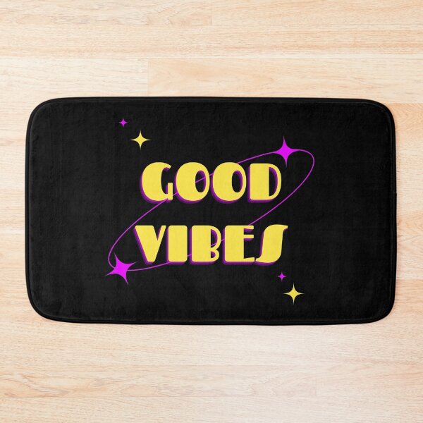 Item preview, Good Vibes Inspirational Retro Typography Design designed and sold by BlumeArt.