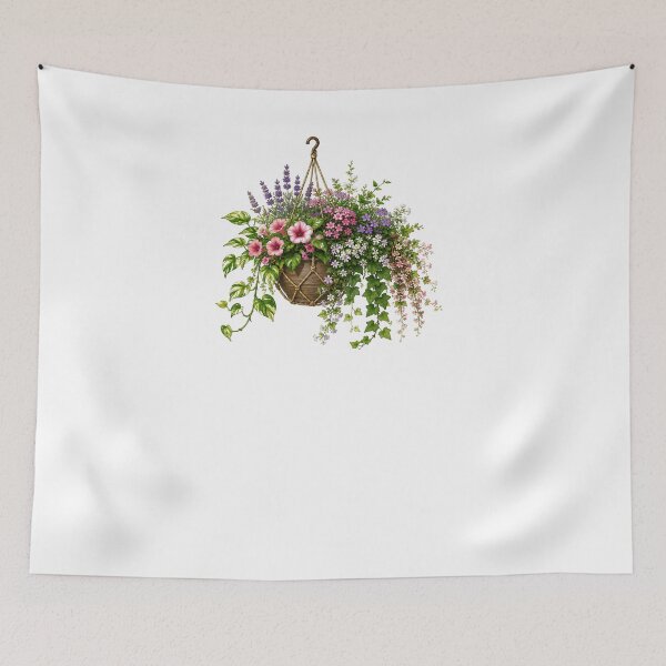 Item preview, Hanging Flower Basket Botanical Garden Lover designed and sold by SkeletonsDanger.