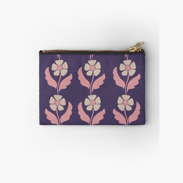 Item preview, Large Retro Scandinavian Folk Floral Deep Plum Botanical Pattern designed and sold by DColourMuse.