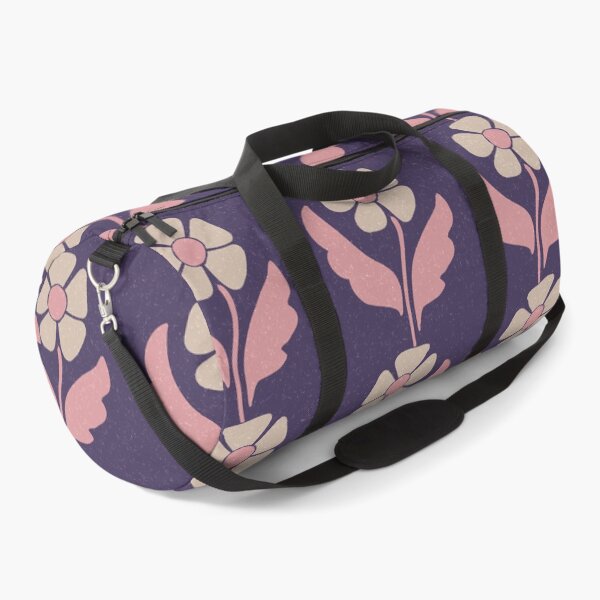 Item preview, Large Retro Scandinavian Folk Floral Deep Plum Botanical Pattern designed and sold by DColourMuse.