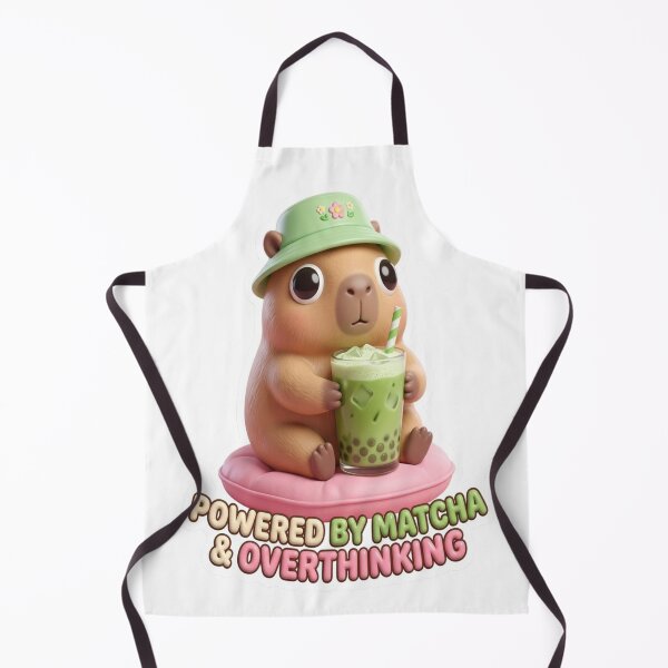 Item preview, Overthinking Matcha Capybara designed and sold by mo-carnival.