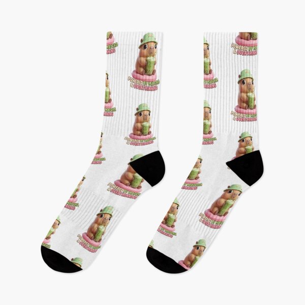 Item preview,   Overthinking Matcha Capybara designed and sold by mo-carnival.