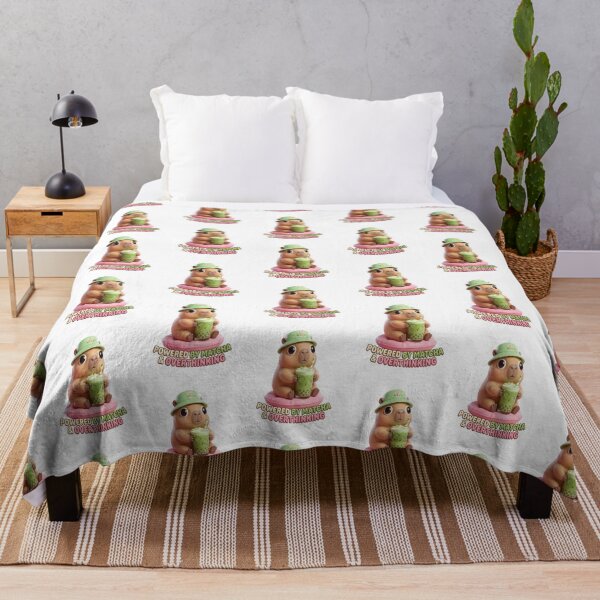 Item preview, Overthinking Matcha Capybara designed and sold by mo-carnival.