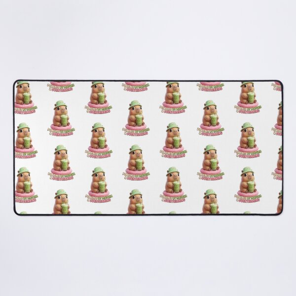 Item preview, Overthinking Matcha Capybara designed and sold by mo-carnival.