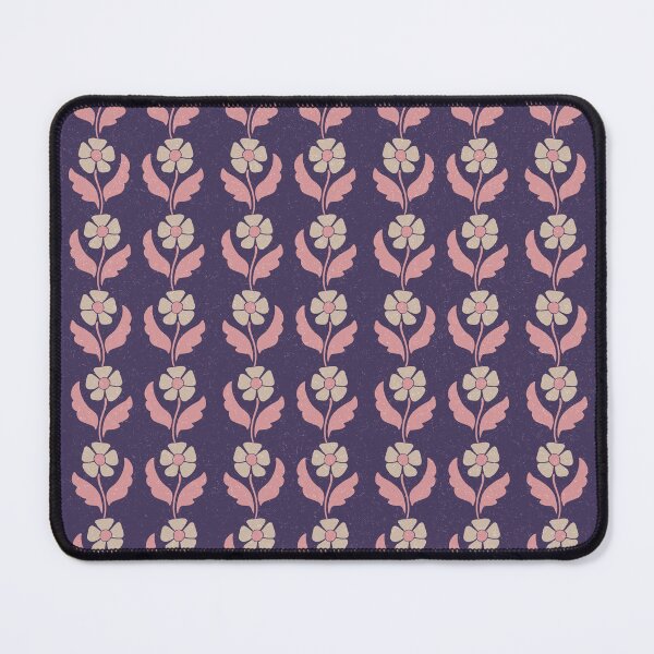 Item preview, Medium Retro Scandinavian Folk Floral Deep Plum Botanical Pattern designed and sold by DColourMuse.