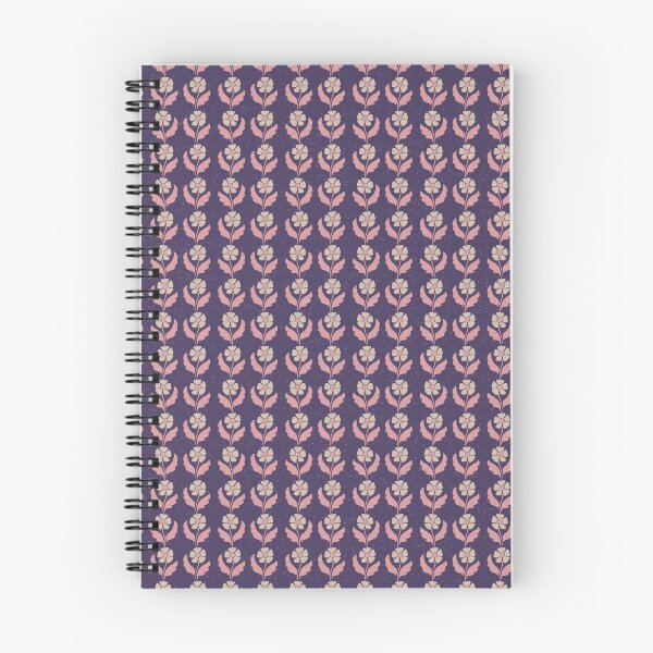 Item preview, Small Retro Scandinavian Folk Floral Deep Plum Botanical Pattern designed and sold by DColourMuse.