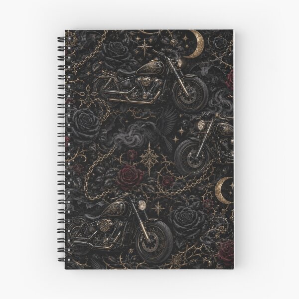 Item preview, Gothic Motorcycle Roses designed and sold by MoodSupplyStudio.