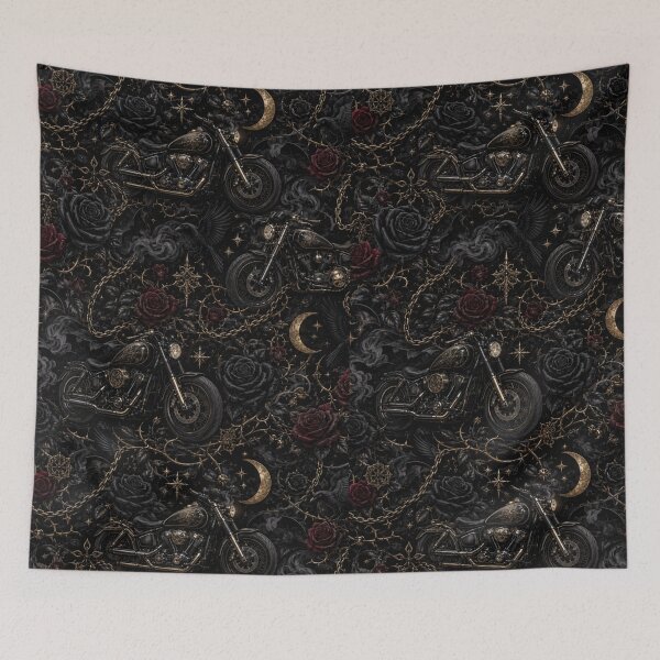 Item preview, Gothic Motorcycle Roses designed and sold by MoodSupplyStudio.