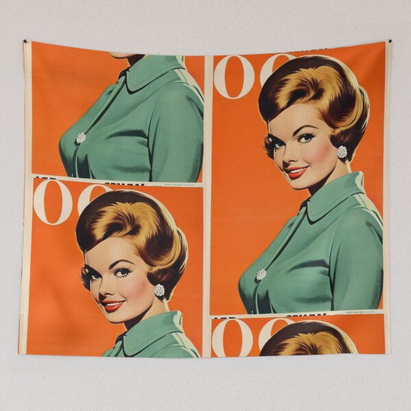 Aperçu de l'œuvre Fashion - Elegant 1950s Woman, Vintage Glamour Illustration créée et vendue par Beat-It.
