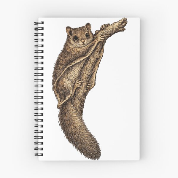 Item preview, Southern Flying Squirrel Vintage Illustration designed and sold by KrungiT Design .