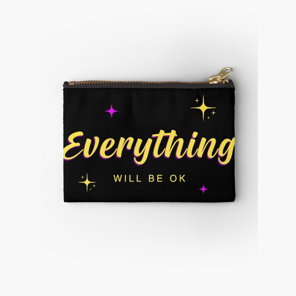 Item preview, Everything Will Be OK Motivational Quote Retro Typography Design | Positive Mental Health Gift designed and sold by BlumeArt.