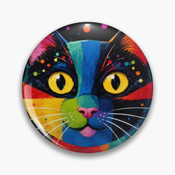 Item preview, Colorful Pop Art Cat Wall Art | Modern Abstract Cat Print | Vibrant Cat Lover Gift designed and sold by AbstractAuraArt.
