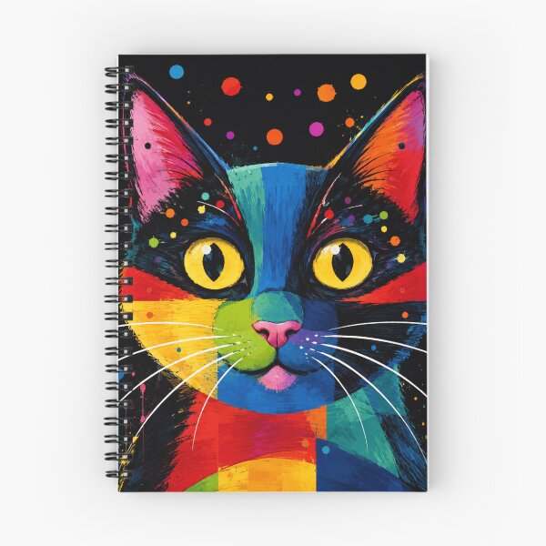 Item preview, Colorful Pop Art Cat Wall Art | Modern Abstract Cat Print | Vibrant Cat Lover Gift designed and sold by AbstractAuraArt.