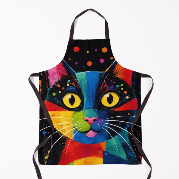 Item preview, Colorful Pop Art Cat Wall Art | Modern Abstract Cat Print | Vibrant Cat Lover Gift designed and sold by AbstractAuraArt.