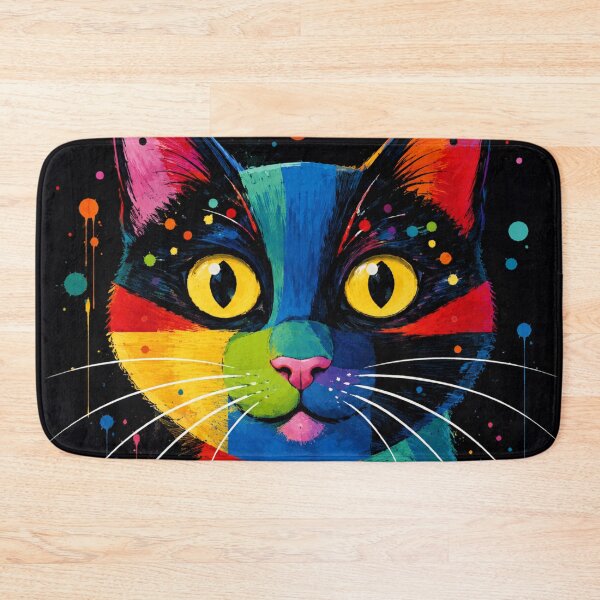 Item preview, Colorful Pop Art Cat Wall Art | Modern Abstract Cat Print | Vibrant Cat Lover Gift designed and sold by AbstractAuraArt.