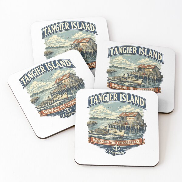 Item preview, Tangier Island Virginia – Working the Chesapeake Vintage Maritime Design designed and sold by Past in Threads.