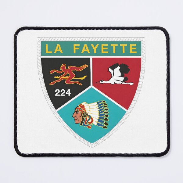 Item preview, French Air Force Escadron de Chasse 2/4 La Fayette Shield Emblem designed and sold by CharlieDesings.