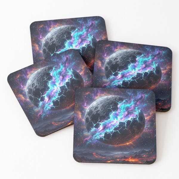 Item preview, Exploding Moon Over Lava Landscape designed and sold by A-M-G-Shop.