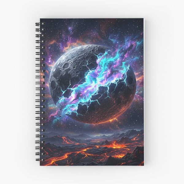 Item preview, Exploding Moon Over Lava Landscape designed and sold by A-M-G-Shop.