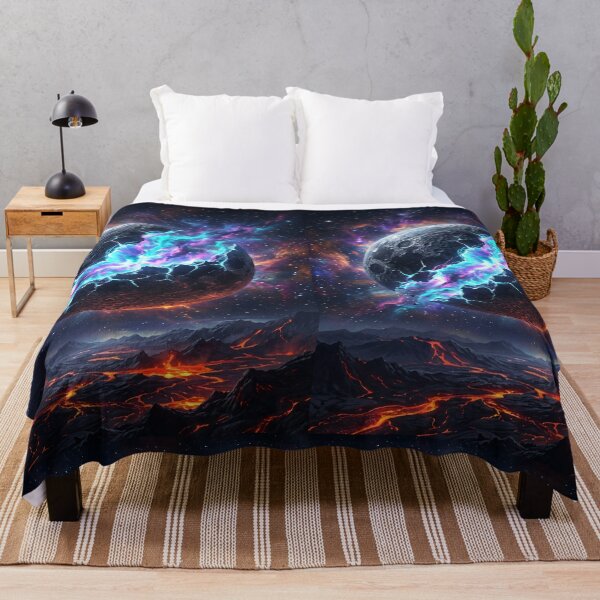 Item preview, Exploding Moon Over Lava Landscape designed and sold by A-M-G-Shop.