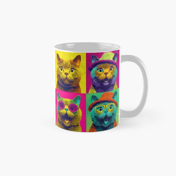 Item preview, Cute Cats Funny Vintage Pop Art Cat Lover Cat Mom Dad designed and sold by SecretDicer.