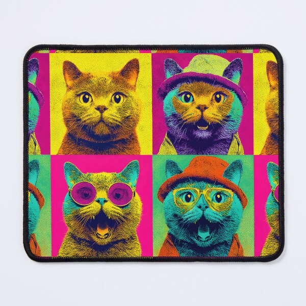 Item preview, Cute Cats Funny Vintage Pop Art Cat Lover Cat Mom Dad designed and sold by SecretDicer.