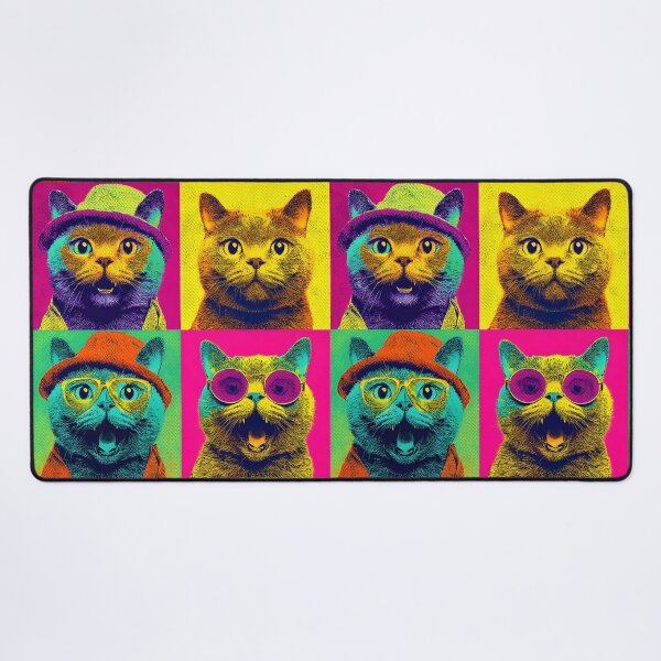 Item preview, Cute Cats Funny Vintage Pop Art Cat Lover Cat Mom Dad designed and sold by SecretDicer.